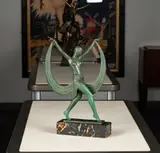 : Dancerbronze on a by Pierre le Faguays, marble plinth, sculpture removable from base, offered Mar 2025