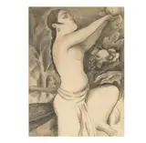 LucretiaVan Horn1882-1970Mural Study and Mother and Child(double-sided work); by Lucretia Van Horn, graphite on paper"Mural Study", offered Feb 2025