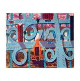 : Freeway Abstractscreenprint in color on paper, edition 112/120 by Frank Romero, pencil, offered Jan 2025