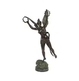 A Continental, Untitled, bronze figure of winged victory