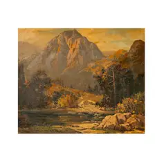 Fitch Burt Fulton, California Landscape, oil on canvas