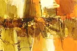 Walter McCOWN, Framed, oil on board painting, Abstract Composition