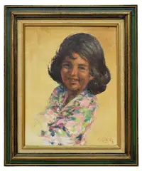 Portrait of a Young Girl by Dirk van Driest, oil painting on panel, offered Jul 2017