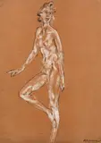Arthur Bowen Davies, Standing Nude