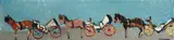 Moura Chabor, Horse Carriages, Oil on canvas