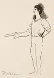 Pablo Picasso, Dancer at the Barre (From 14 Dessins originaux Gravés sur Cuivre), Etching on Rives paper, unframed