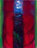 Heidi Daub, Heidi Daub Am. (21st Century) "Green Leaf", Acrylic on paper