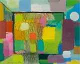 Autumn Colors by Henry Kallem, 1957, Acrylic on paper, offered May 2023
