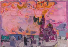 Charles E. Buckley, Pink Sky, Oil on canvas