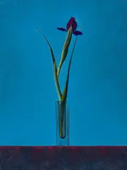 Single Iris by Joseph Nicoletti, 1998, Oil on canvas, offered Apr 2023