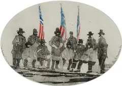 The Generals by Alfred Chadbourn, 1982, Colored lithograph on paper, offered Apr 2023