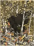 Neil Welliver, Black Bear, 1988Etching and, aquatint on Arches cover