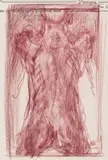 CadaverOil by Hyman Bloom, pastel on letterhead, offered Aug 2022