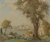 William Lee Hankey, Mentone, Oil on canvas
