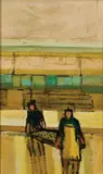John Louis Laurent, Two Oyster Carriers, Prat-Ar-Coum