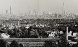 Andreas Feininger, N.Y. Skyline Seen From Foot of Great Notch Mt., 1941, Gelatin silver print, two part panorama