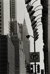 Louis Stettner, Chrysler Building from Times Square, New York, 1987, Gelatin silver print