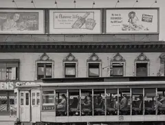 3rd Ave. Street Car, 125th Street at Broadway, New York by Todd Webb, 1946, Gelatin silver print, offered Aug 2022