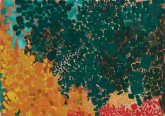 Untitled by Lynne Mapp Drexler, 1961, Gouache on paper, offered Aug 2022