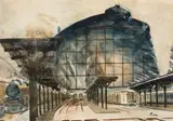 Max Kuehne, Train Station