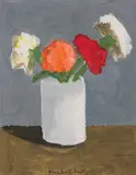 Robert Kulicke, Flowers in White Vase