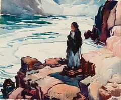 Resignation by George Pearse Ennis, Watercolor on paper, offered Aug 2022