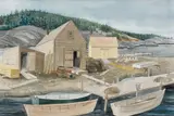 Monhegan Island, ME by William J. McKee, Watercolor on paper, offered Aug 2022