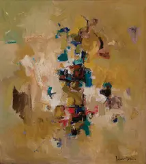 Untitled (Abstraction) by John Chin Young, Oil on canvas, offered Aug 2022