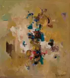 Untitled (Abstraction) by John Chin Young, Oil on canvas, offered Aug 2022