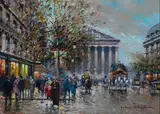 Antoine Blanchard, Paris Street Scene