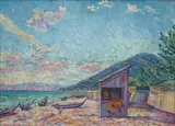 David Burliuk, On the Shore, Japan