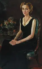 Antonio Barone, Seated Portrait, 1945, Oil on canvas