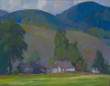 Home in the Hills by Elwyn George Gowen, 1941, Oil on canvas, offered Mar 2022