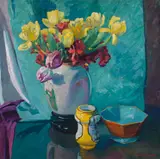 Jane Peterson, Tulips, Oil on canvas