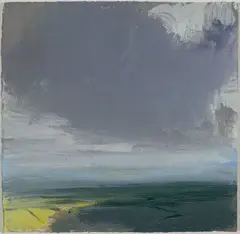 Approaching Rainstorm by Eric Aho, Acrylic on paper, offered Mar 2022