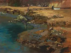 T.M. Nicholas, Light On the Marshes, Oil on canvas