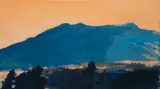 Eric Aho, Orange Sky Monadnock, 1995, Oil on canvas