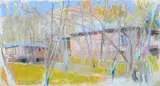Wolf Kahn, Lincoln, NM, Pastel on paper