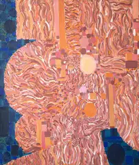 PinKing by Lynne Mapp Drexler, 1970, Oil on canvas, offered Mar 2022