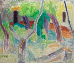 Karl Knaths, Woodland, 1962, Oil on canvas