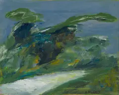 Anne Packard, Dune Trail, Oil on canvas
