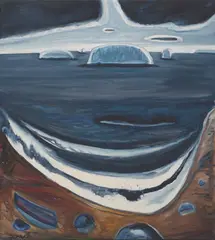 Gregory Welch, Harpswell Shore, Oil on canvas, unframed