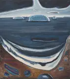 Gregory Welch, Harpswell Shore, Oil on canvas, unframed