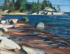 Jill Hoy, Deer Isle, Maine, 1979, Gouache on paper
