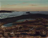 Stephen Etnier, The Wreck, Basin Point, Harpswell, Oil on canvas