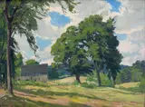 James Goodwin McManus, Mid Summer Day, 1943, Oil on canvas board