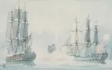 In the Heat of Battle by William Gilkerson, Watercolor on paper, offered Mar 2022