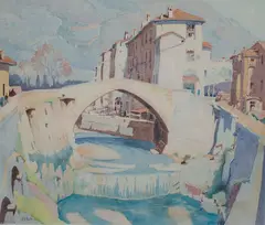 Segovia by Ernest D. Roth, c. 1920, Watercolor on paper, offered Mar 2022