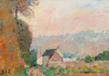 Georges d'Espagnat, Georges d'Espagnat Fr. 1870-1950 Maison au Paysage, Oil on canvas