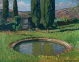 Basin au Soleil by Jac Martin-Ferrières, 1923, Oil on canvas, offered Aug 2020